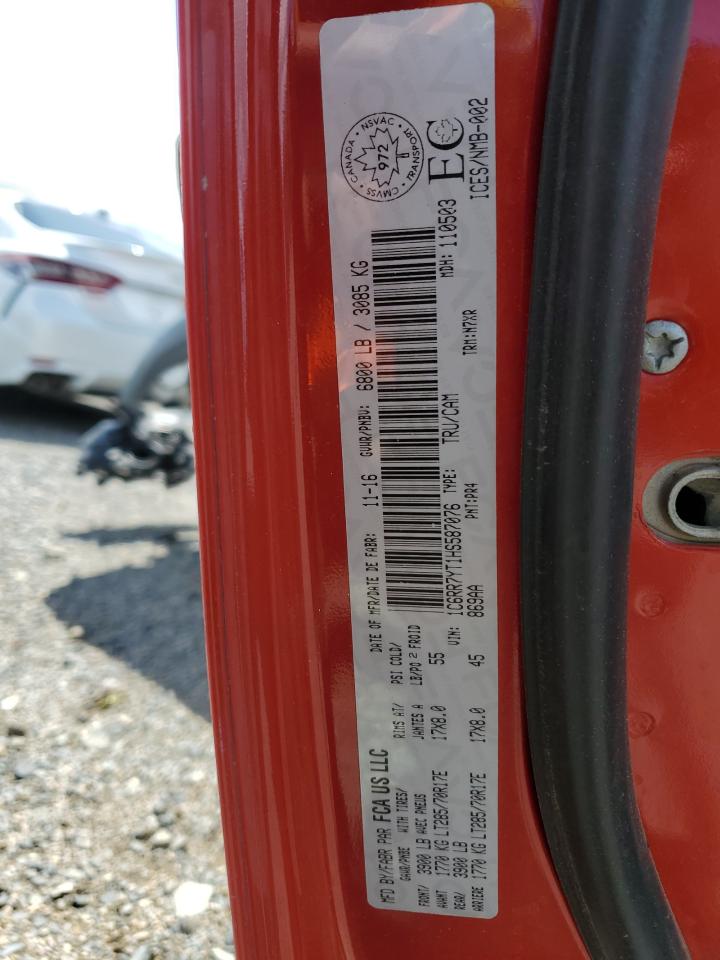 2017 Ram 1500 Rebel VIN: 1C6RR7YT1HS587076 Lot: 61188025