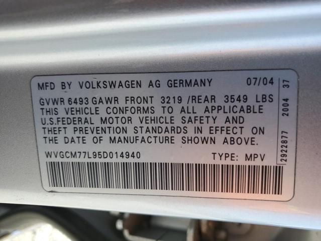 Фото: WVGCM77L95D014940