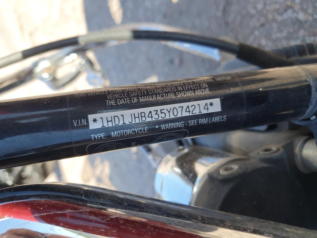 2005 Harley-Davidson Flstci VIN: 1HD1JHB435Y074214 Lot: 60254295