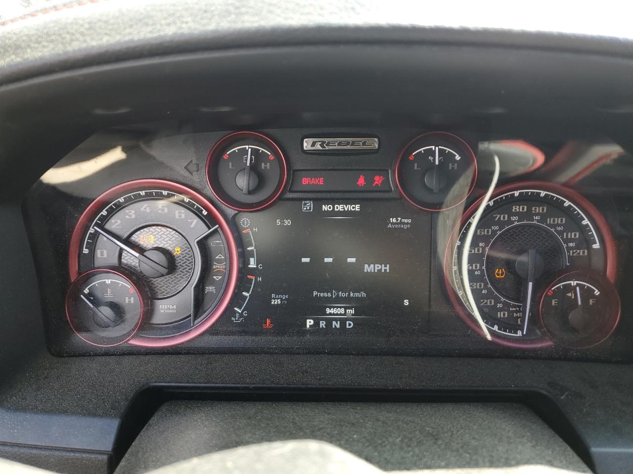 2017 Ram 1500 Rebel VIN: 1C6RR7YT1HS587076 Lot: 61188025