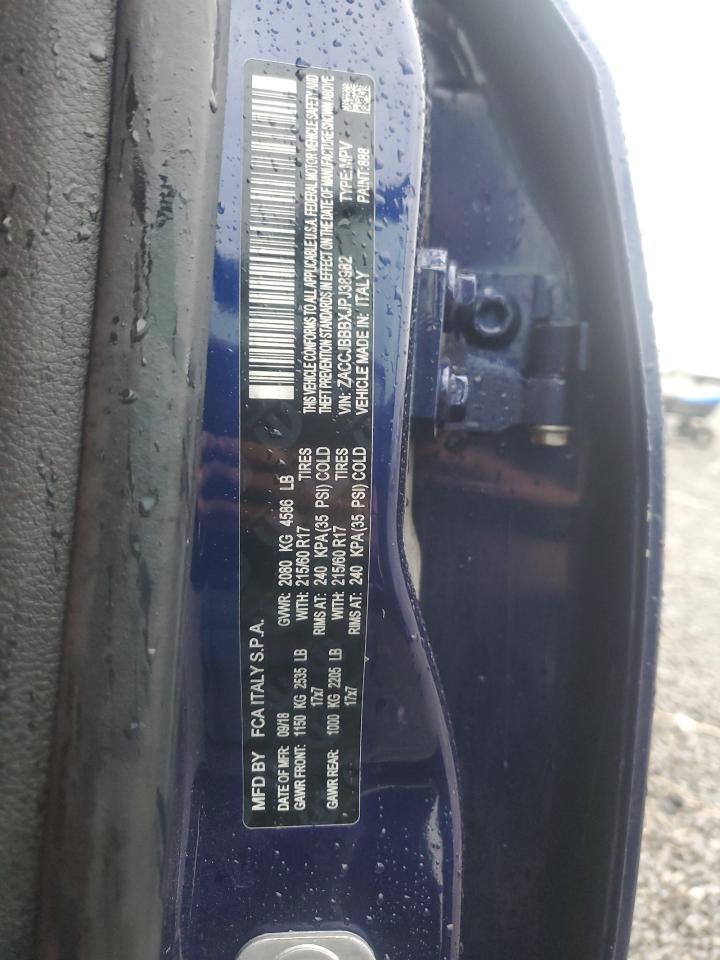 2018 Jeep Renegade Latitude VIN: ZACCJBBBXJPJ38982 Lot: 60924965