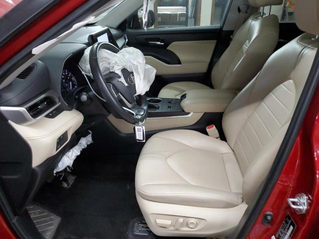  TOYOTA HIGHLANDER 2023 Красный
