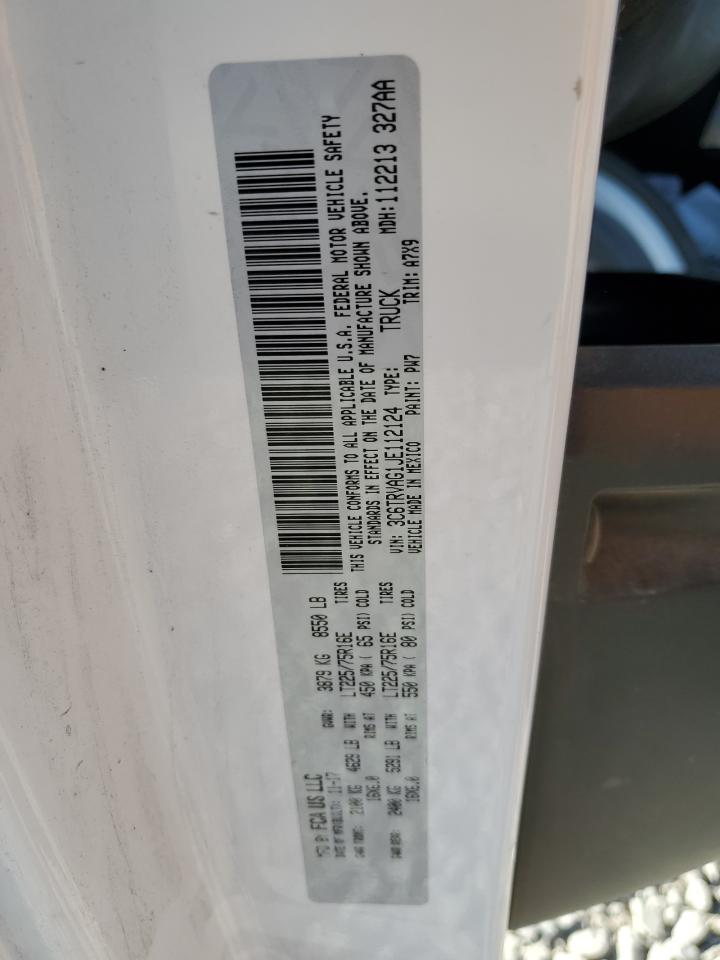 2018 Ram Promaster 1500 1500 Standard VIN: 3C6TRVAG1JE112124 Lot: 58554335