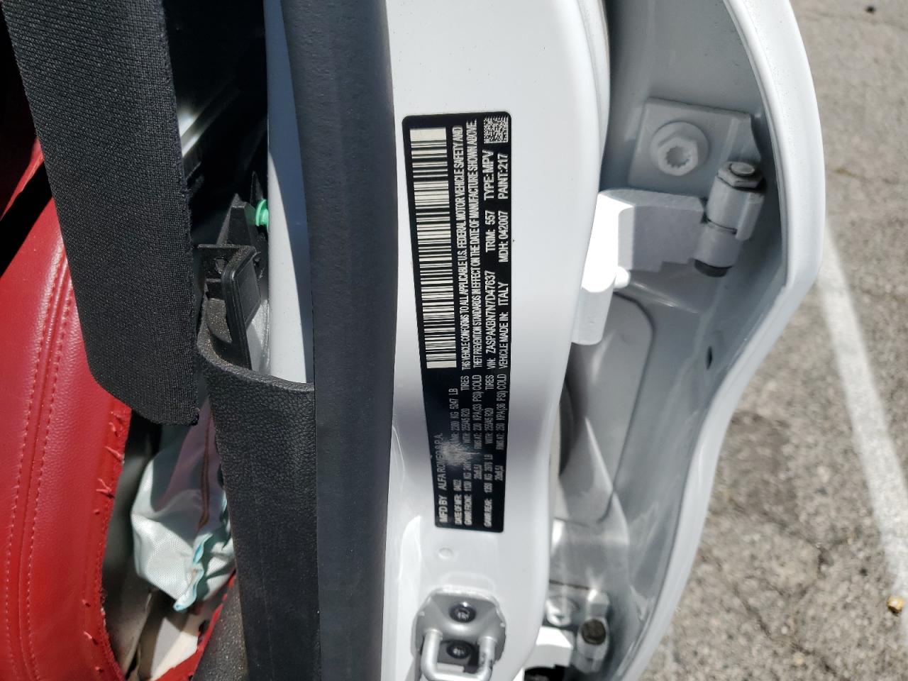 2022 Alfa Romeo Stelvio Ti VIN: ZASPAKBN7N7D47637 Lot: 63081015