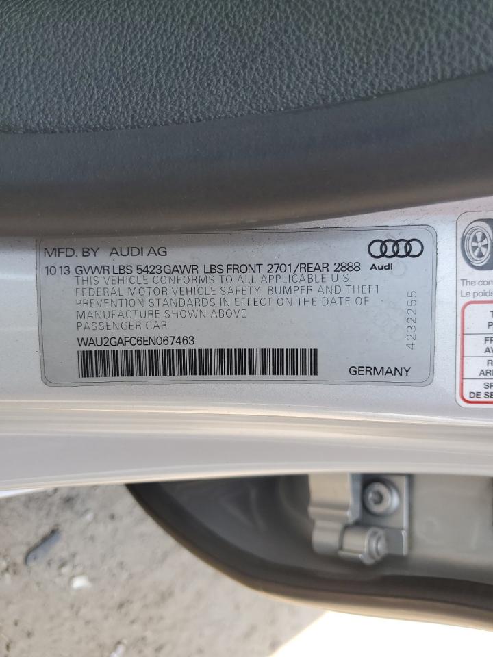 2014 Audi A7 Prestige VIN: WAU2GAFC6EN067463 Lot: 61574095