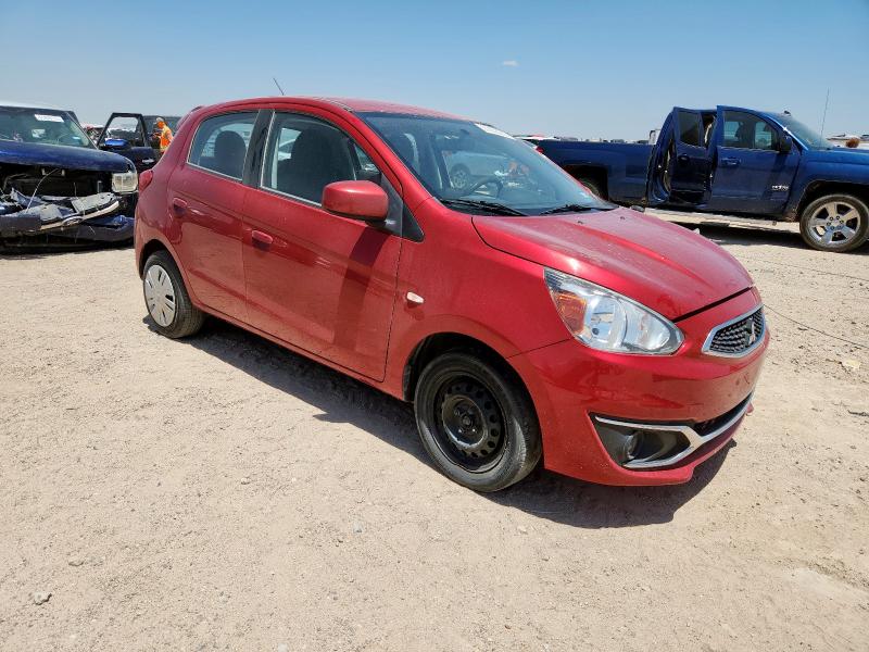  MITSUBISHI MIRAGE 2018 Czerwony