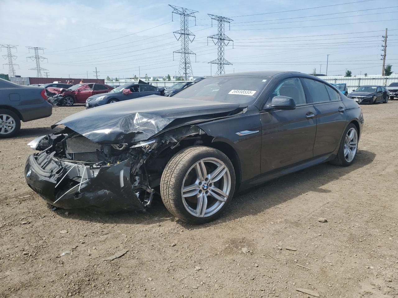 2015 Bmw 650 Xi Gran Coupe de vânzare în Elgin, IL - Front End