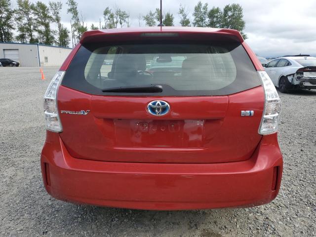 Crossovers TOYOTA PRIUS 2014 Czerwony
