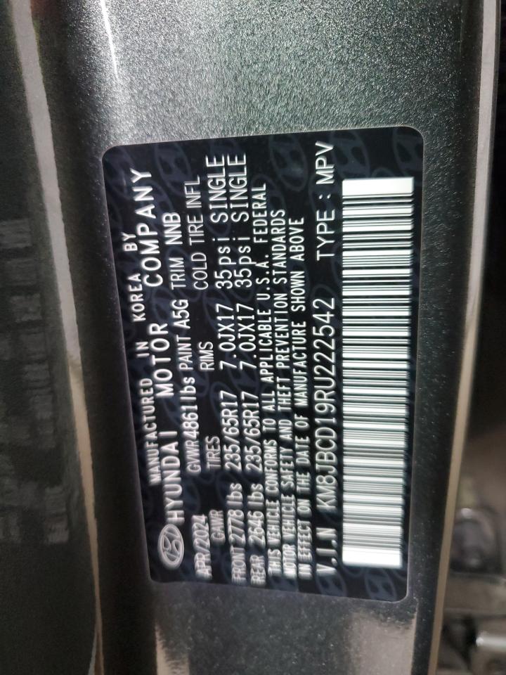 HYUNDAI TUCSON 2024 VIN KM8JBCD19RU222542 фото 13