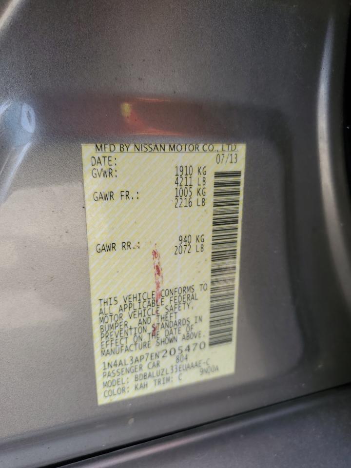 NISSAN ALTIMA 2014 VIN 1N4AL3AP7EN205470 фото 12