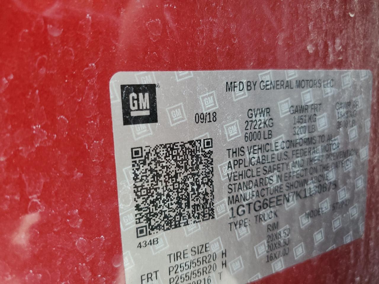 2019 GMC Canyon Denali VIN: 1GTG6EEN7K1130675 Lot: 62672785