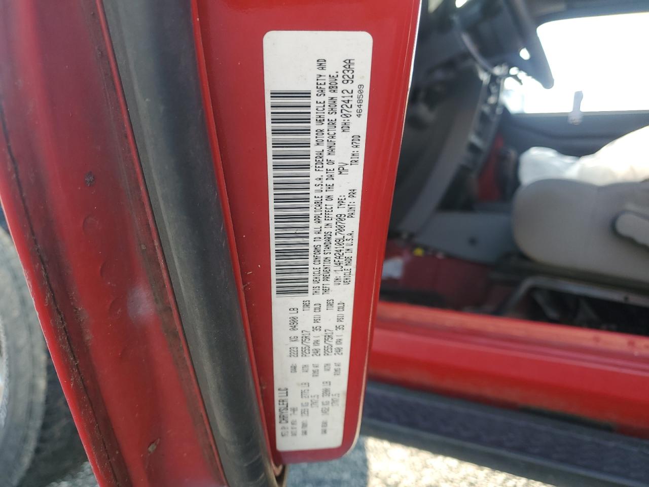 2009 Jeep Wrangler X VIN: 1J4FA24109L700709 Lot: 62570375