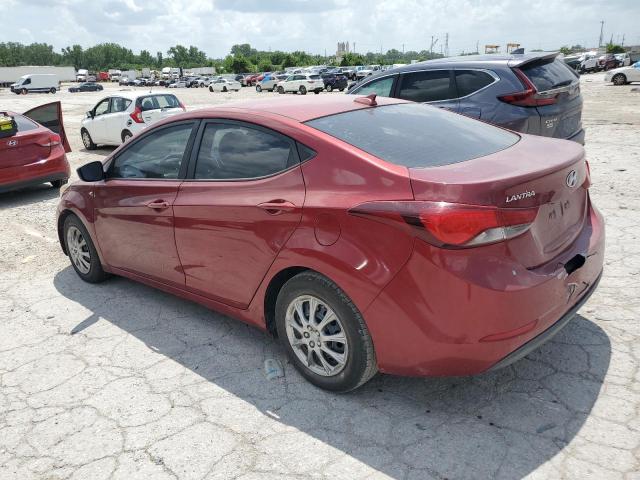 Sedans HYUNDAI ELANTRA 2016 Czerwony