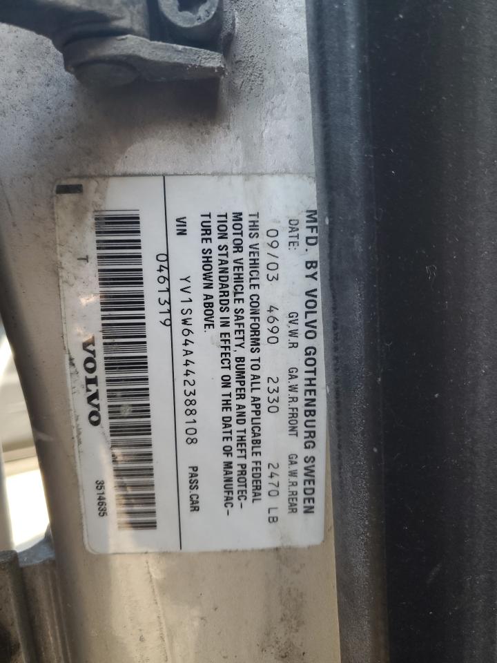 2004 Volvo V70 VIN: YV1SW64A442388108 Lot: 59290075