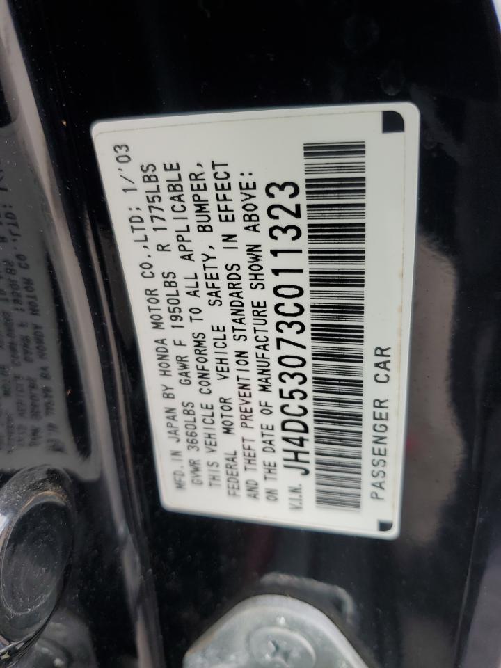 2003 Acura Rsx Type-S VIN: JH4DC53073C011323 Lot: 62364615