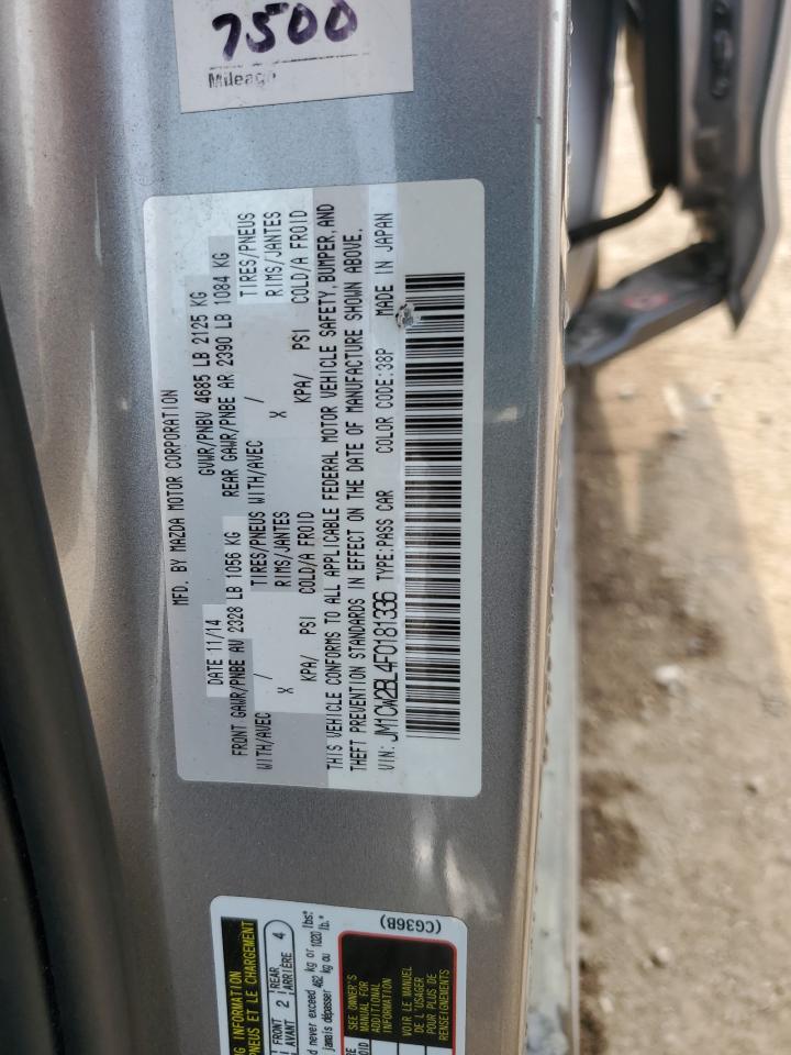 2015 Mazda 5 Sport VIN: JM1CW2BL4F0181336 Lot: 60156025