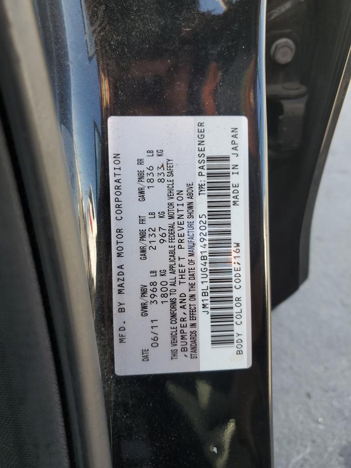 2011 Mazda 3 I VIN: JM1BL1UG4B1492025 Lot: 62604285