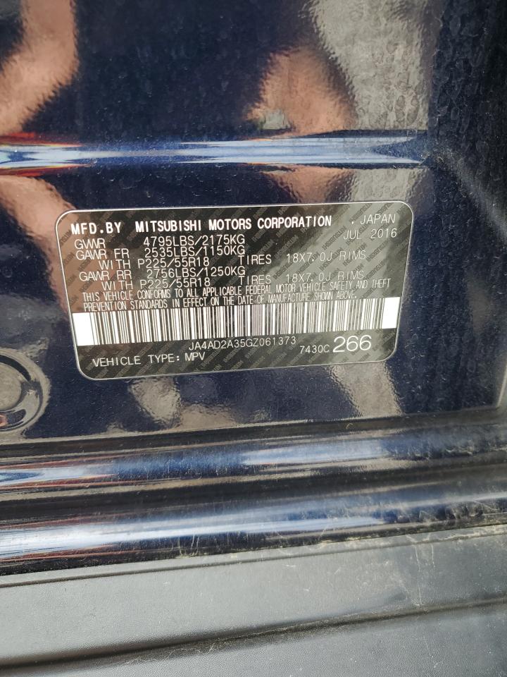 2016 Mitsubishi Outlander Es VIN: JA4AD2A35GZ061373 Lot: 59970075