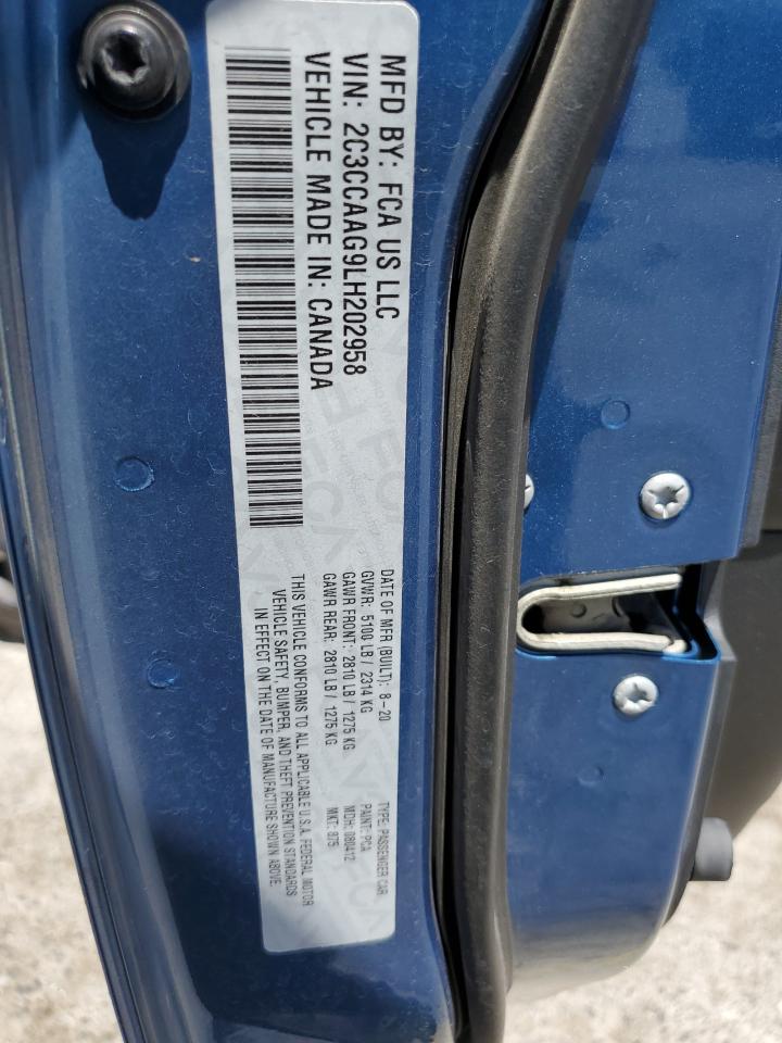 2020 Chrysler 300 Touring VIN: 2C3CCAAG9LH202958 Lot: 62376915