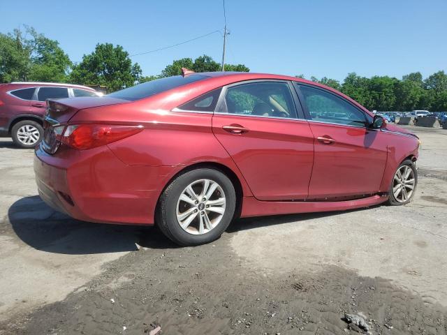  HYUNDAI SONATA 2014 Czerwony