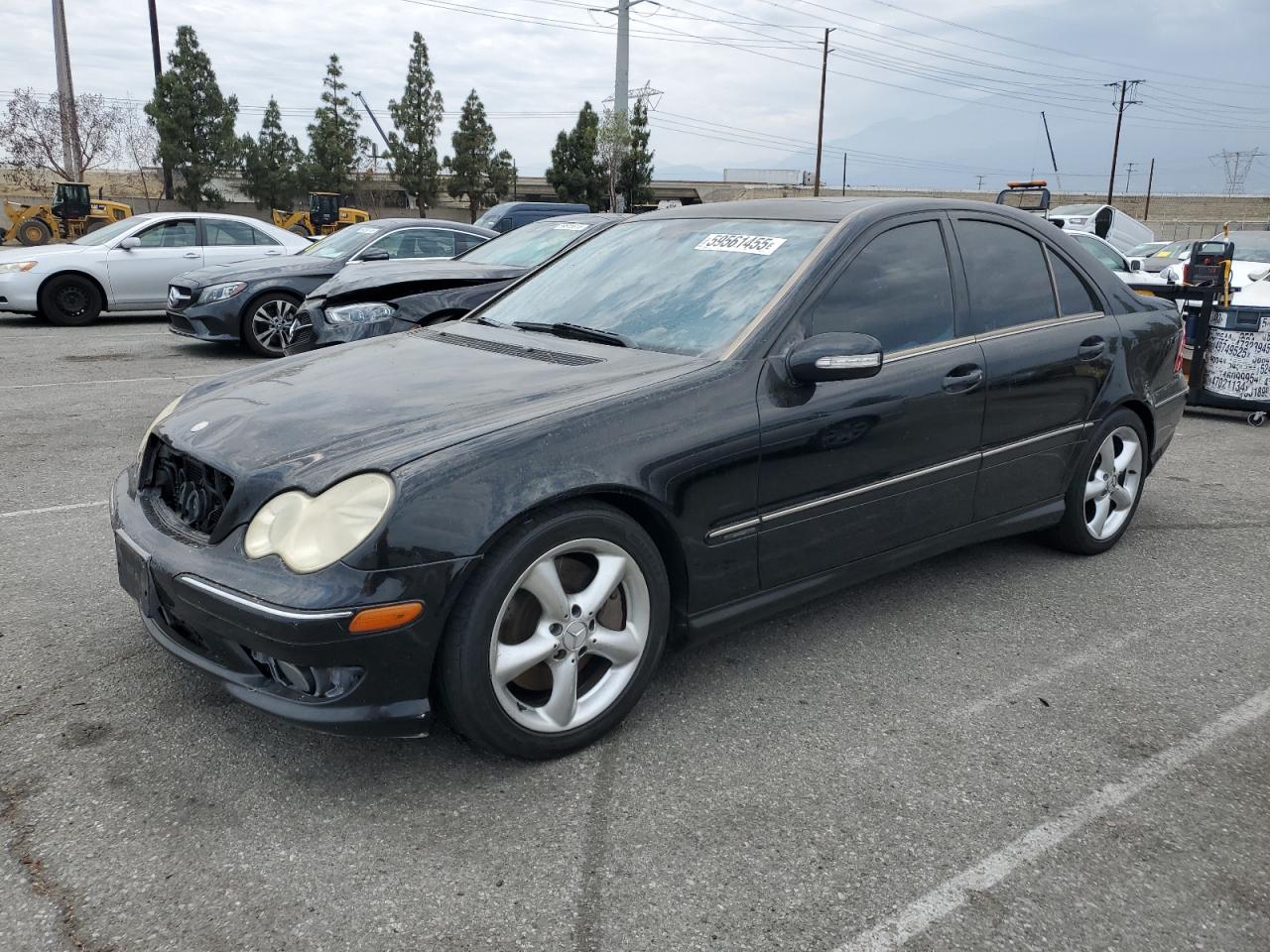 2005 Mercedes-Benz C 230K Sport Sedan en Venta en Rancho Cucamonga, CA - Burn - Engine