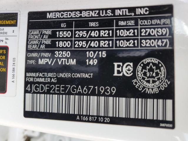 2016 MERCEDES-BENZ GL 350 BLUETEC  