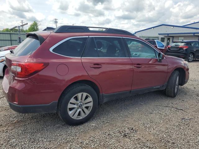  SUBARU OUTBACK 2017 Czerwony
