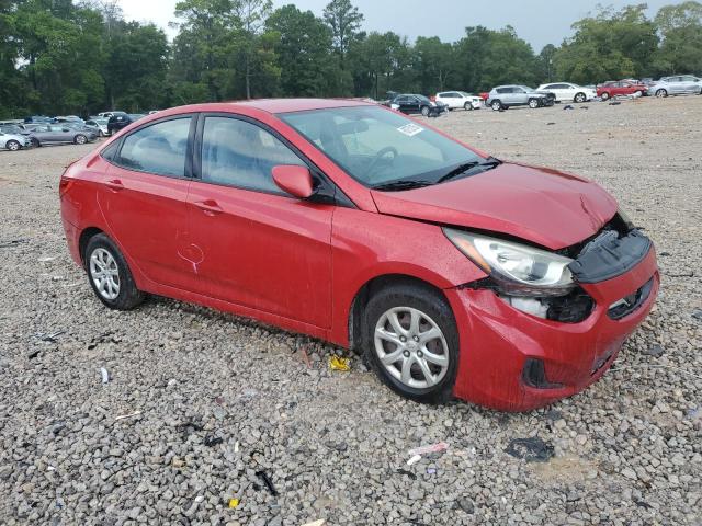 Sedans HYUNDAI ACCENT 2013 Czerwony