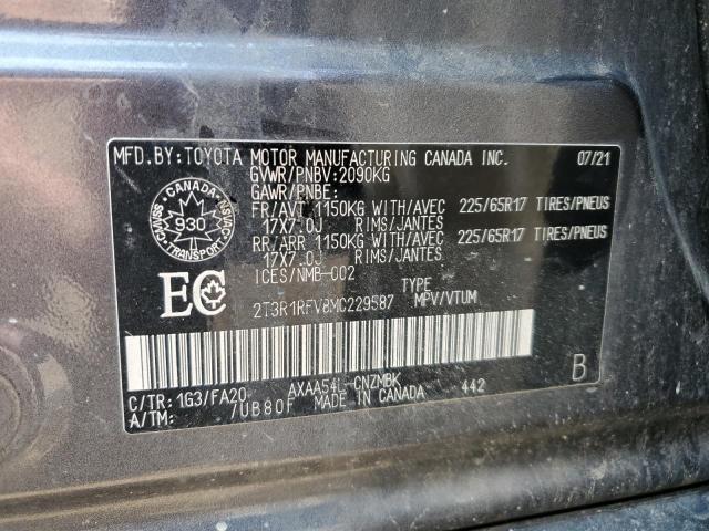 2021 TOYOTA RAV4 XLE  