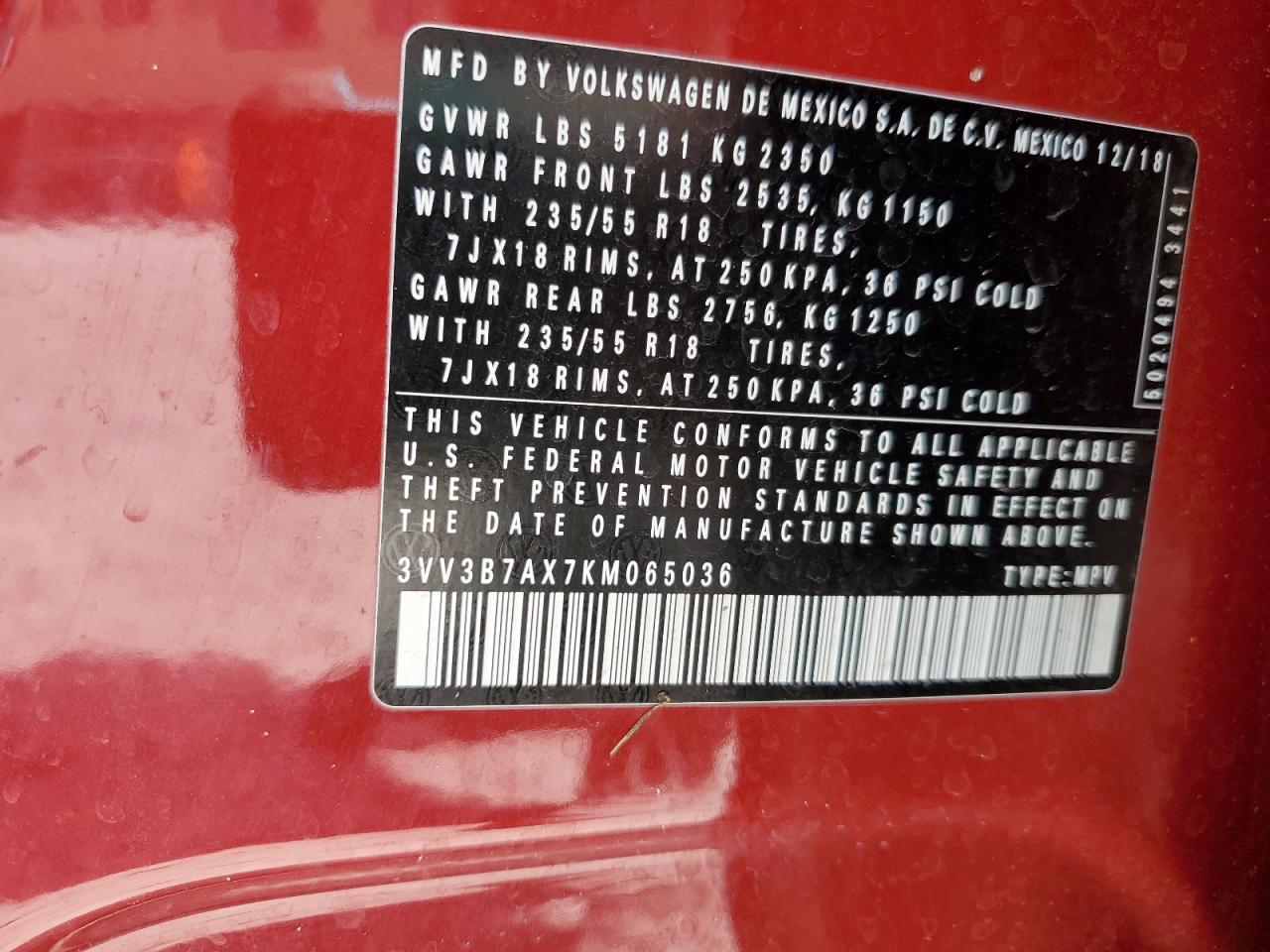 Фото: 3VV3B7AX7KM065036 - 13