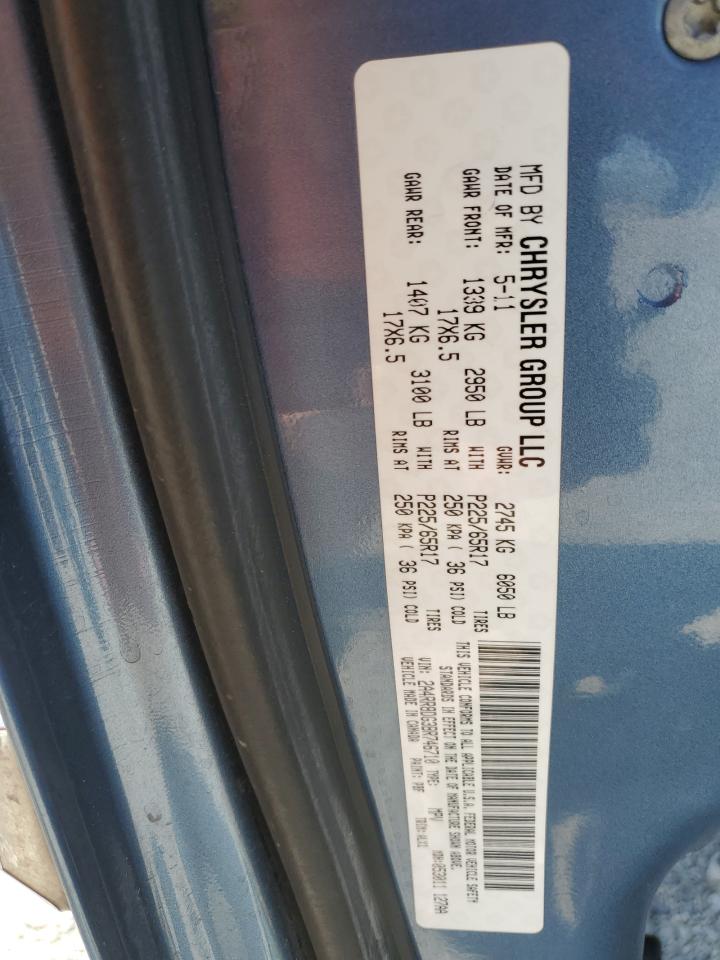 2011 Chrysler Town & Country Touring L VIN: 2A4RR8DG3BR746710 Lot: 60926215