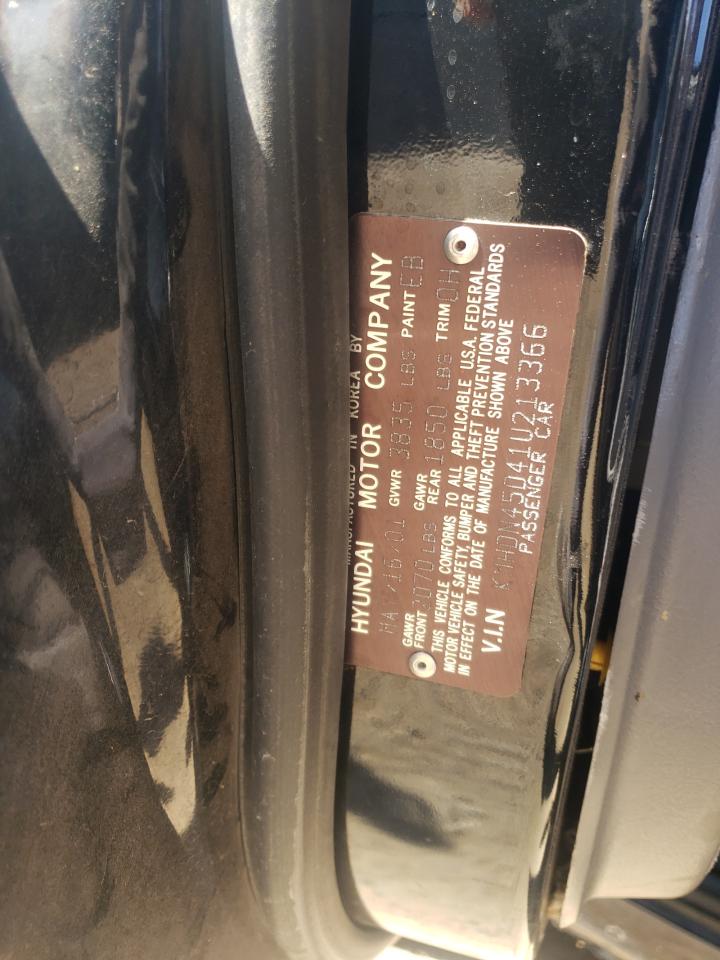 2001 Hyundai Elantra Gls VIN: KMHDN45D41U213366 Lot: 61075025