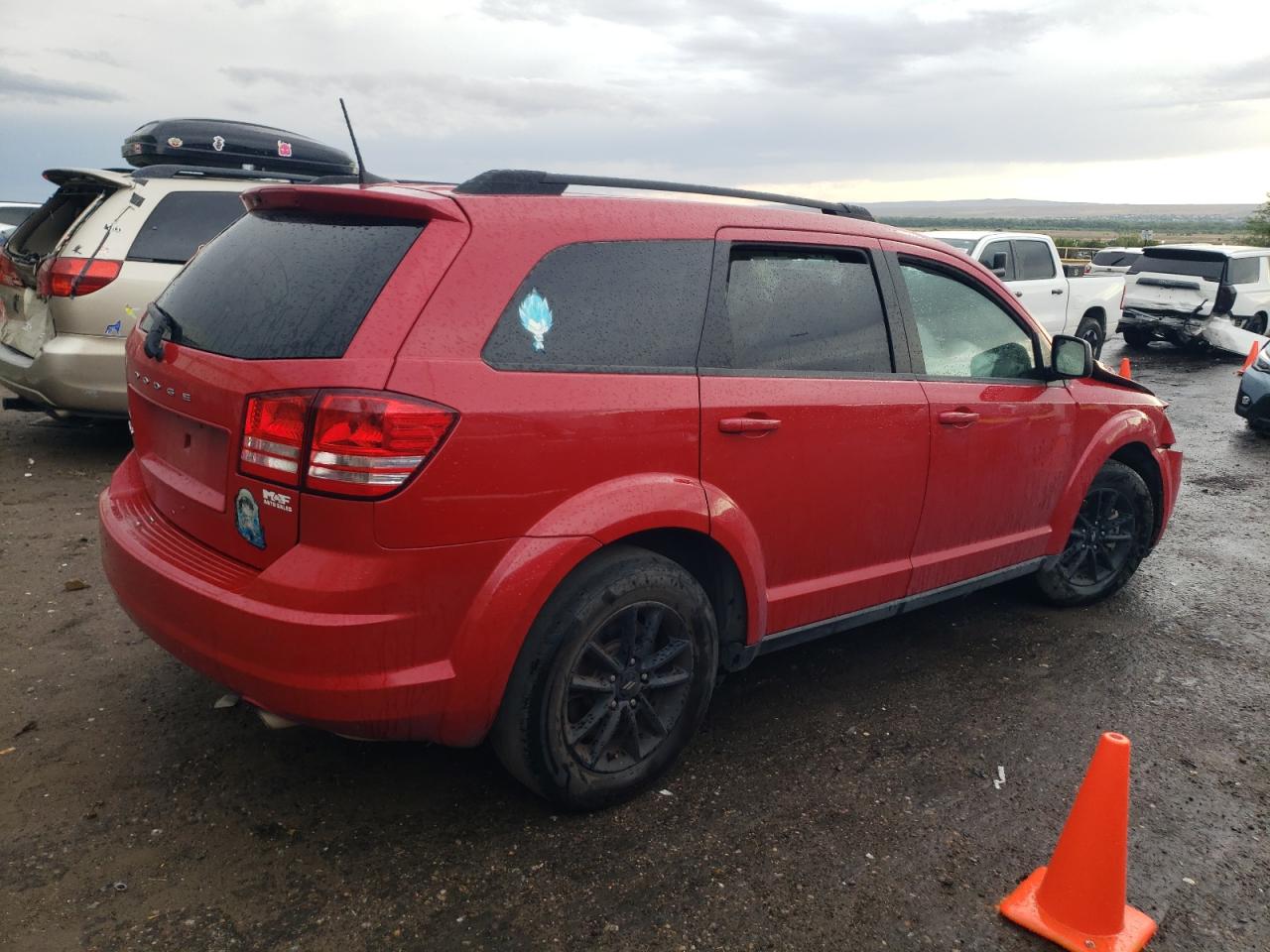 2020 Dodge Journey Se red null gas 3C4PDCABXLT273376 photo #4