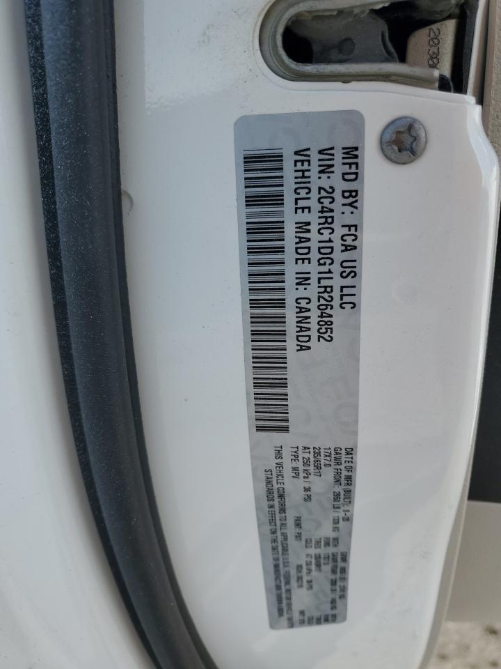 2020 Chrysler Voyager Lxi VIN: 2C4RC1DG1LR264852 Lot: 59897435