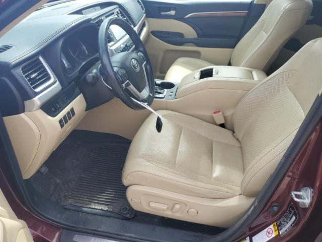  TOYOTA HIGHLANDER 2018 Red