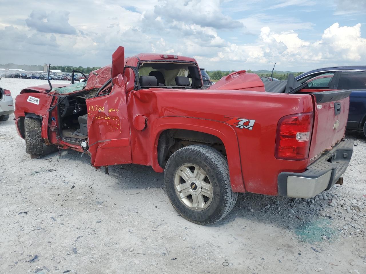 2008 Chevrolet Silverado K1500 red null gas 2GCEK19J881300760 photo #3