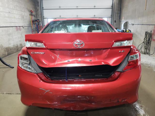  TOYOTA CAMRY 2012 Czerwony