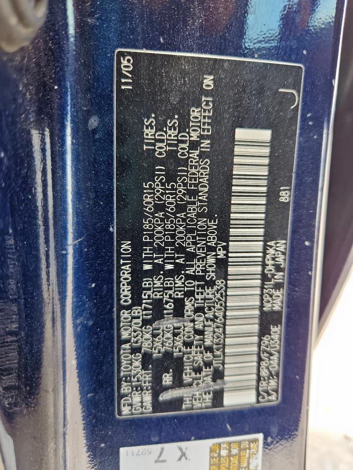 TOYOTA SCION 2006 VIN JTLKT324764052538 photo 13