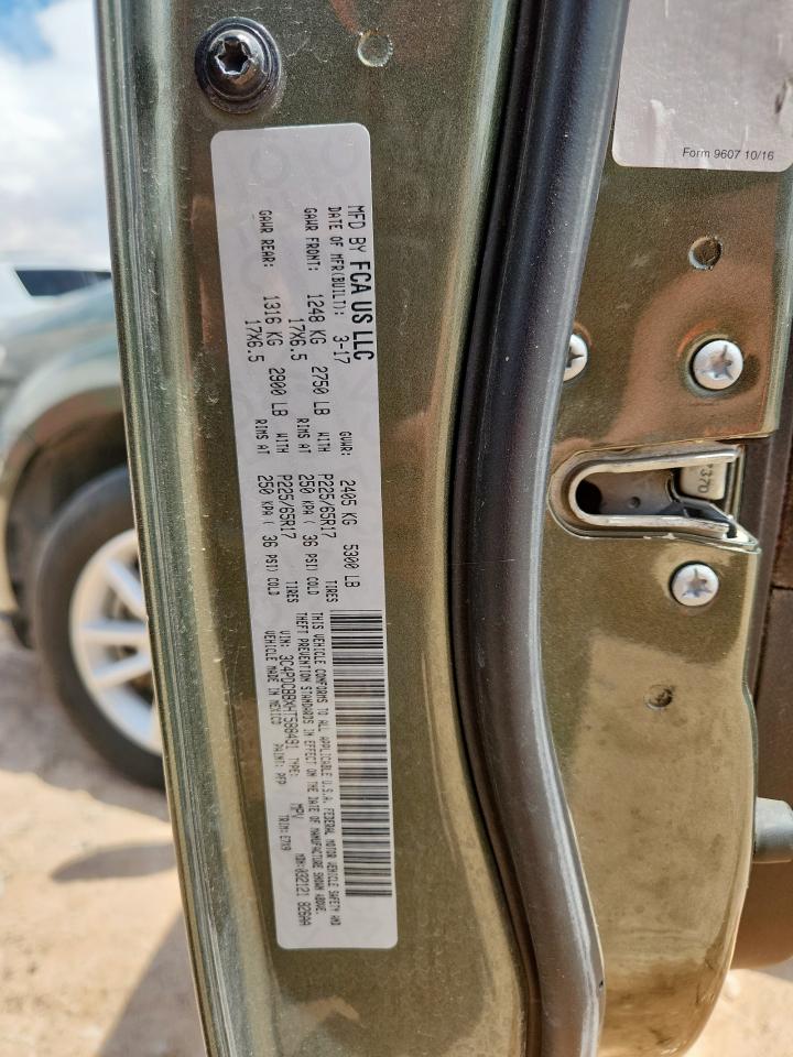 2017 Dodge Journey Sxt VIN: 3C4PDCBBXHT588491 Lot: 62495825