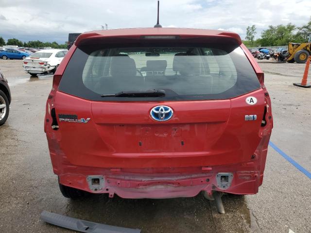  TOYOTA PRIUS 2012 Red