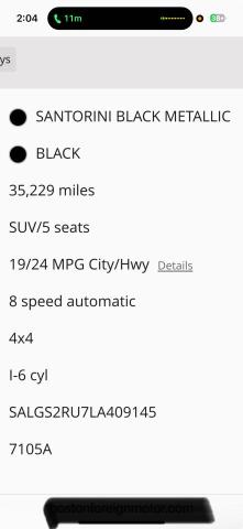 2020 LAND ROVER RANGE ROVER HSE  