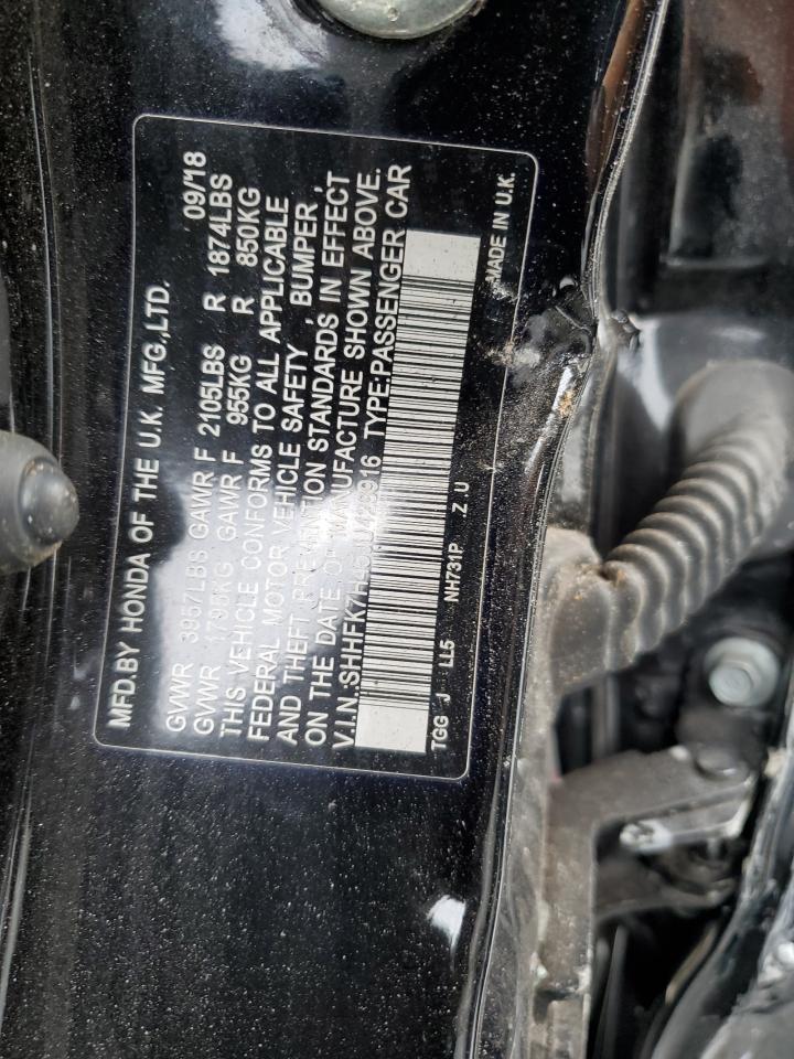 2018 Honda Civic Sport VIN: SHHFK7H45JU429916 Lot: 60713655
