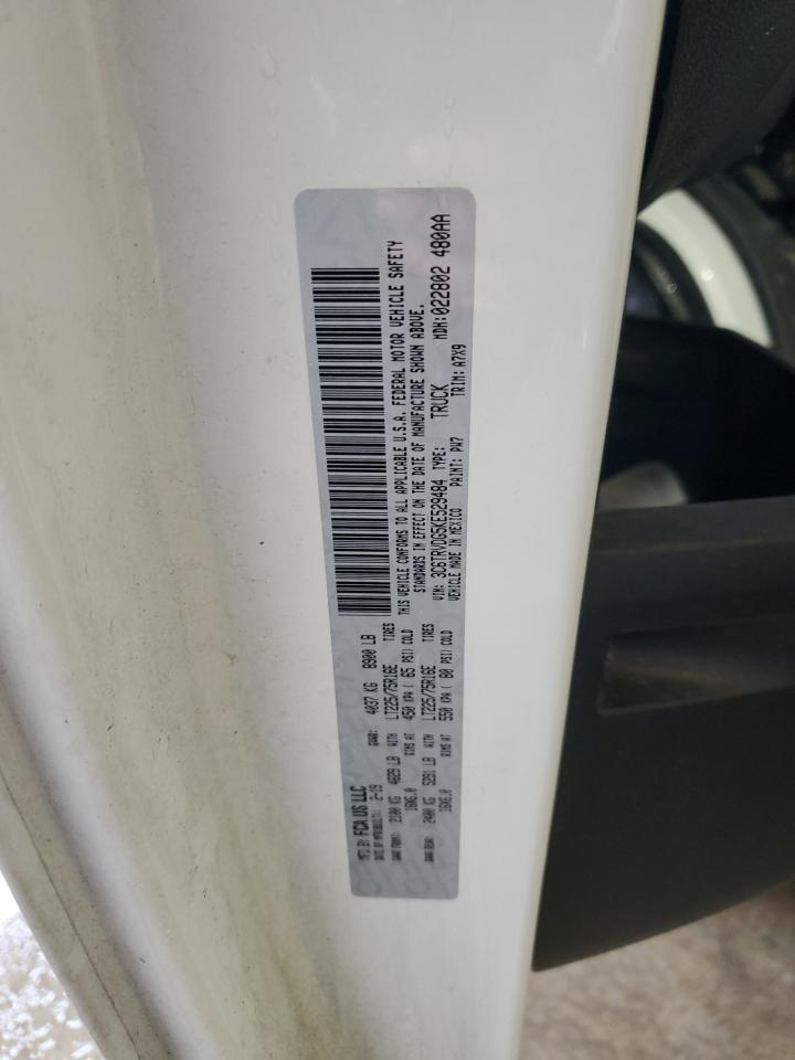 2019 Ram Promaster Cargo Van VIN: 3C6TRVDG5KE529484 Lot: 61444585