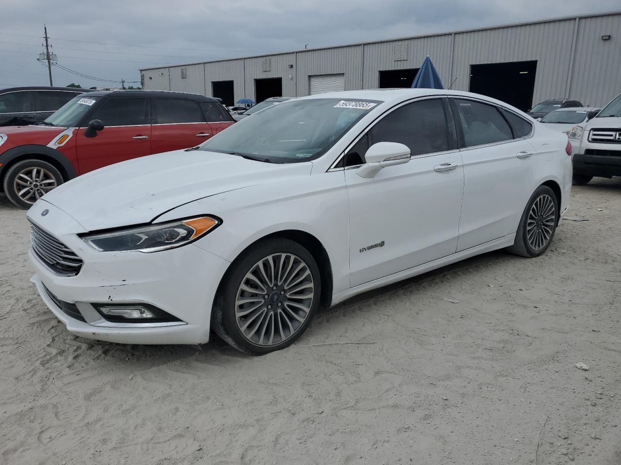 2018 Ford Fusion Titanium/Platinum Hev за продажба в Jacksonville, FL - Minor Dent/Scratches