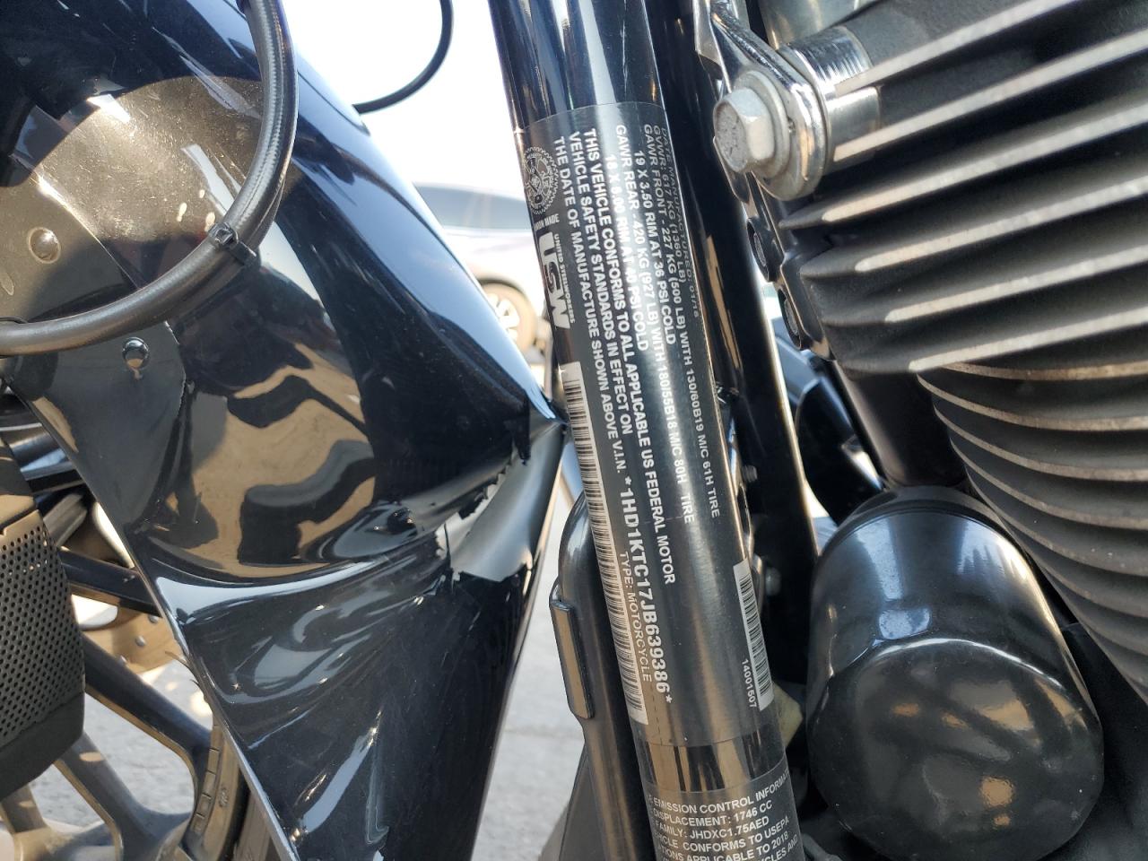 2018 Harley-Davidson Fltrxs Road Glide Special VIN: 1HD1KTC17JB639386 Lot: 62715235