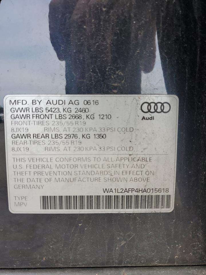 AUDI Q5 2017 VIN WA1L2AFP4HA015618 zdjęcie 12