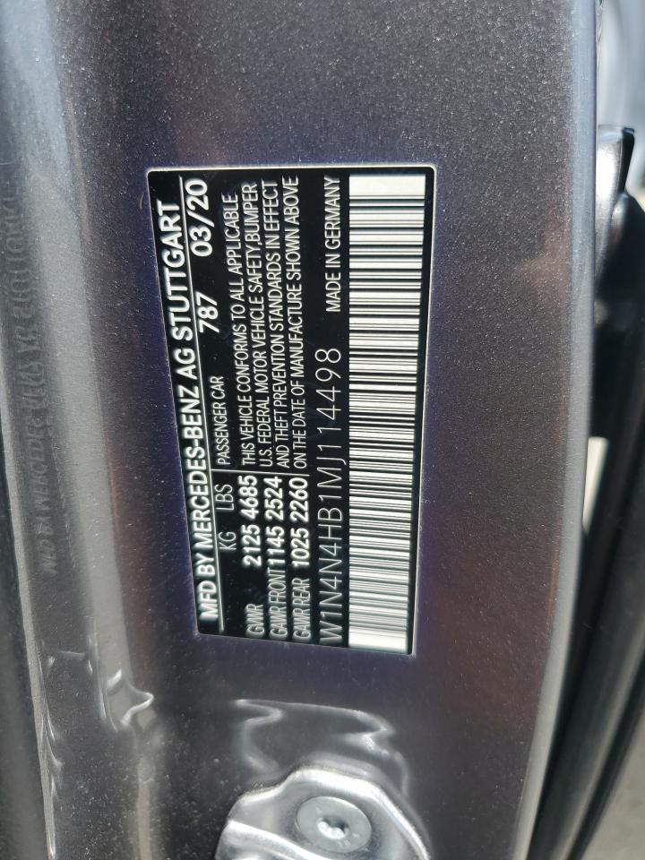 2021 Mercedes-Benz Gla 250 4Matic VIN: W1N4N4HB1MJ114498 Lot: 60223555