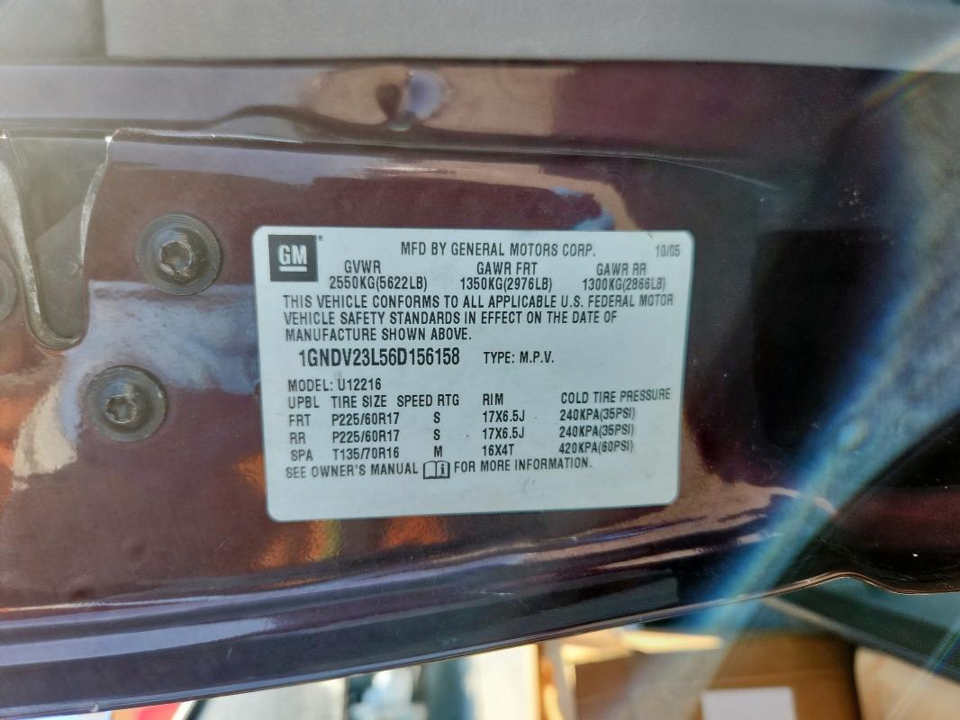 2006 CHEVROLET UPLANDER LS  