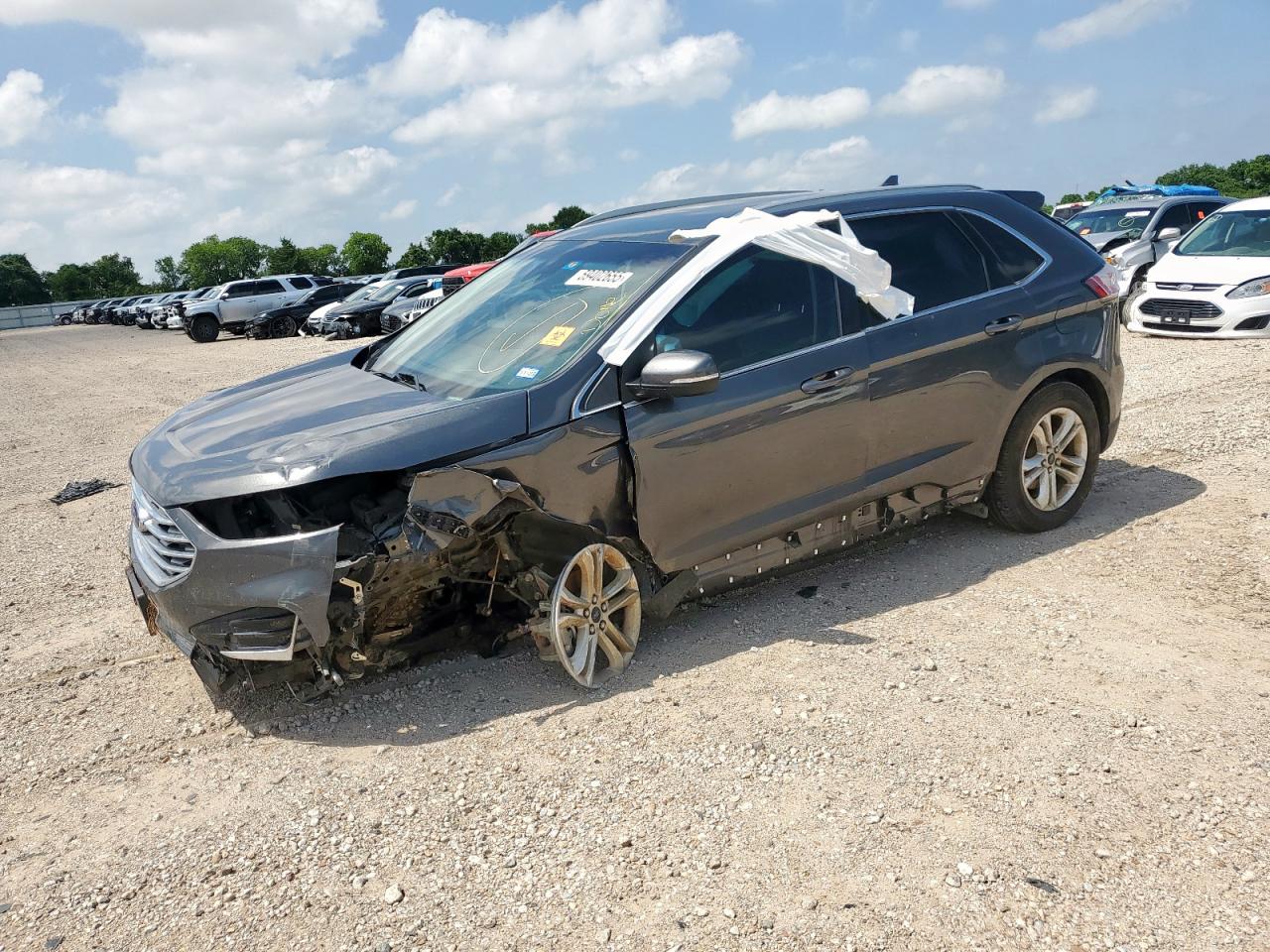 2019 Ford Edge Sel იყიდება Wilmer-ში, TX - Front End