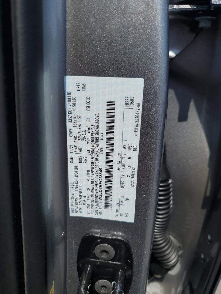 FORD All Models 2024 VIN 1FTFW3LD3RFC13849 фото 12